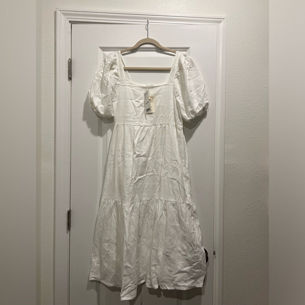 Mango White Dress